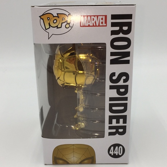 Marvel Iron Spider 440 Funko Pop Bobble Head Metallic Gold Marvel Studio… - Picture 2 of 13